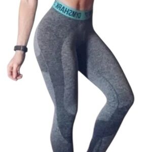 gymshark | flex dry fit teal grey athletic women's seamless gym leggings small